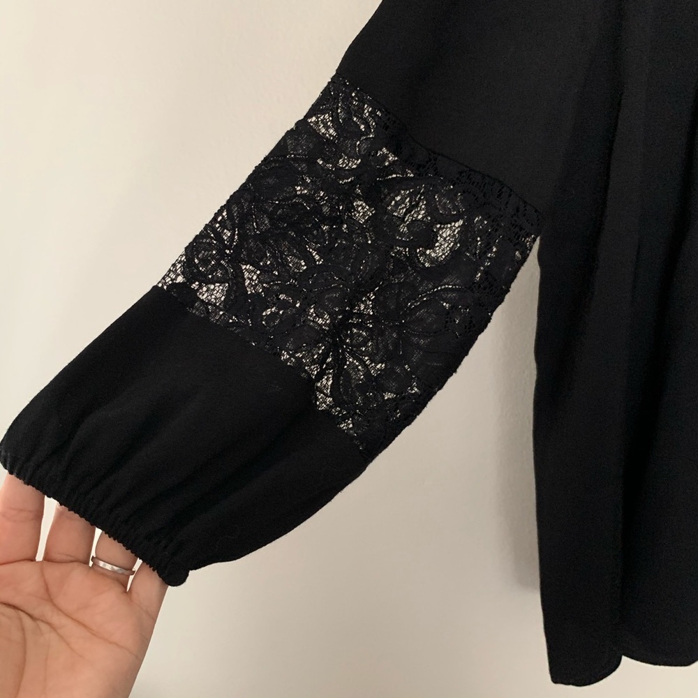 Joie coastal lace inset crepe top black - Picture 7 of 10